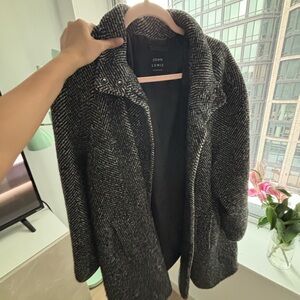 John Lewis Charcoal Herringbone Pea Coat